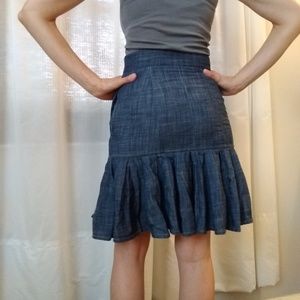 Flouncy Mermaid Chambray Skirt Sz. 2